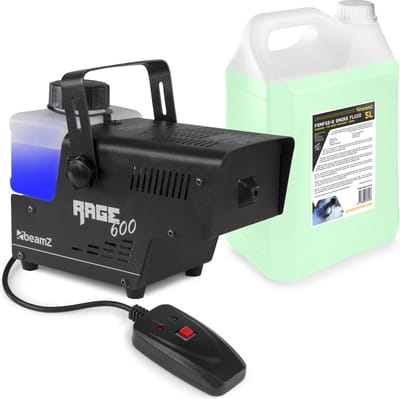 Rookmachine - BeamZ RAGE600I rookmachine 600W + 5 liter rookvloeistof