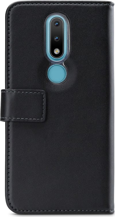 Nokia 2.4 Bookcase hoesje - Mobilize - Effen Zwart - Kunstleer