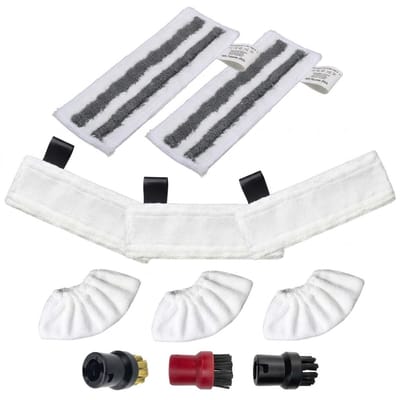 Accessoires Set Geschikt Voor Kärcher Easyfix SC2, SC3, SC4 & SC5 - Stoomreinigeraccessoires - Vervangende Microvezeldoekjes - 11-Delig