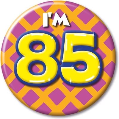 Paperdreams - Button - Klein - 85 Jaar