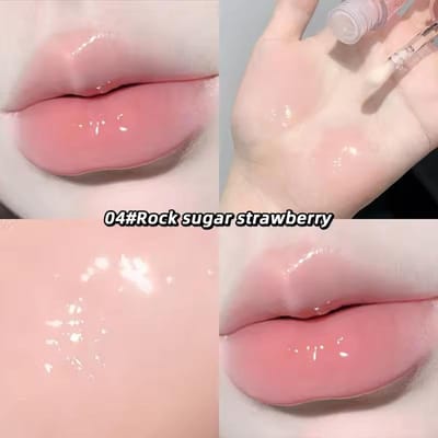 Jelly Lip Oil Hydraterende Hydraterende Lipgloss Herfst Winter Anti-droge Gescheurde Lippen Verzorging pink