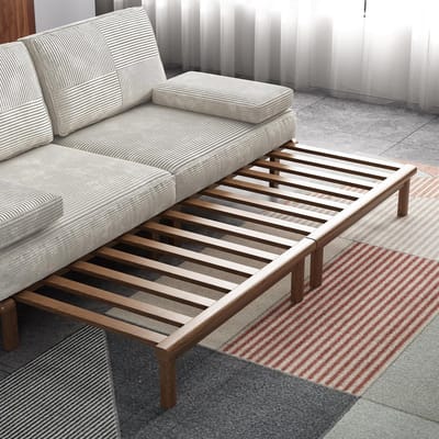 Luxe Uitschuifbare Slaapbank – 90x200x75 cm – Industrohome
