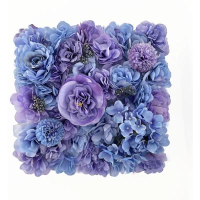 6 Stuks Kunstbloem Wand Achtergrond Panelen, 3D Bloemenwand voor Bruiloft Feest, Babyborrel, Bruids, Verjaardag 1 Piece 30cmx30cm