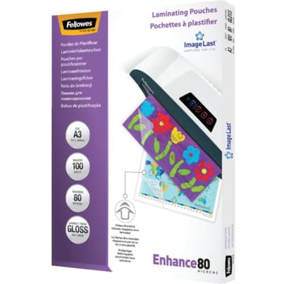Lamineerhoes fellowes a3 2x80micron glans 100 Stuks