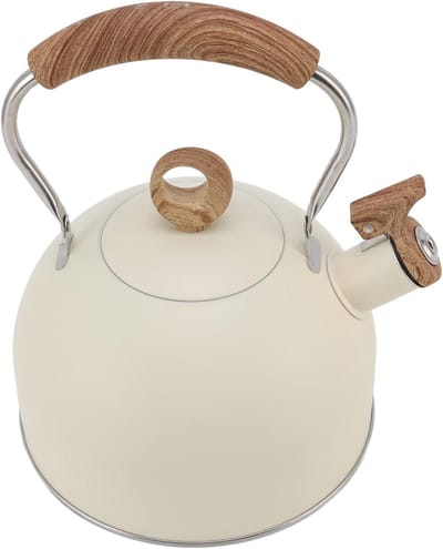 Theeketel - Waterketel - Thee Zetten - Hoogwaardig Roestvrijstaal - 25 Liter - Beige