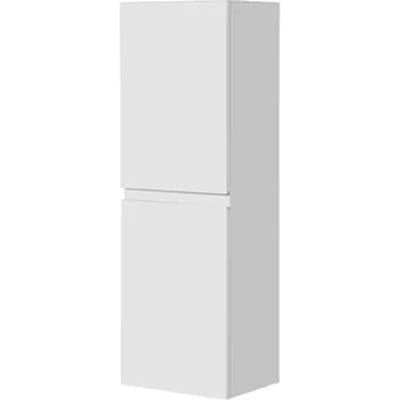 Aquazuro Hoge Badkamerkast Napoli 40cm - Hoogglans Wit - Met 2 Deuren - 40x120x30cm
