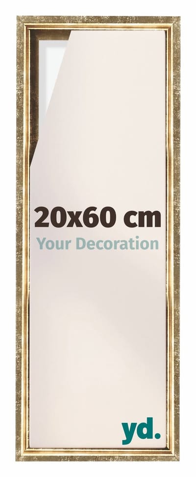 Your Decoration - Baklijst 20x60 cm - Goud Antiek - Baklijst voor Canvas - MDF - Lyon