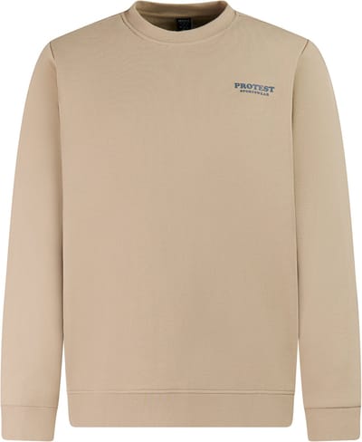Protest PRTScorpio - T-shirt Heren - Lange mouw - Normale pasvorm - Ronde hals - Lange mouwen - Bruin