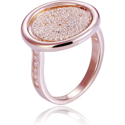 Orphelia Dames 925 Sterling Zilveren Ring - Roze ZR-7444/RG