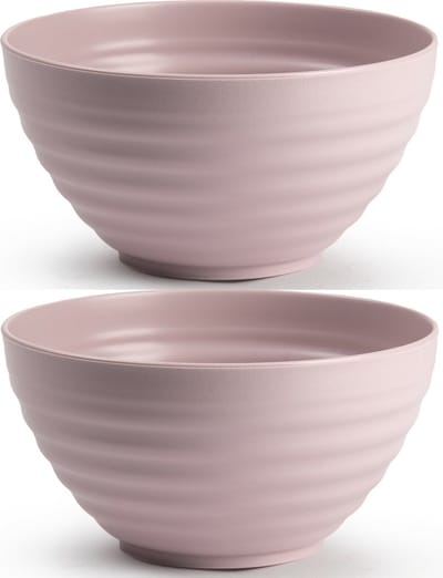 Plasticforte Schaaltjes - 8x - roze - kunststof - 15 x 8 cm - kommen