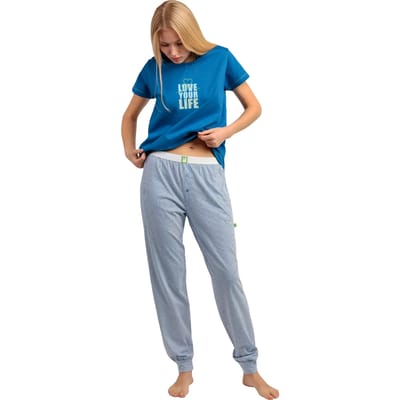 Pyjama-sets Admas Pyjama broek t-shirt Love Your Life
