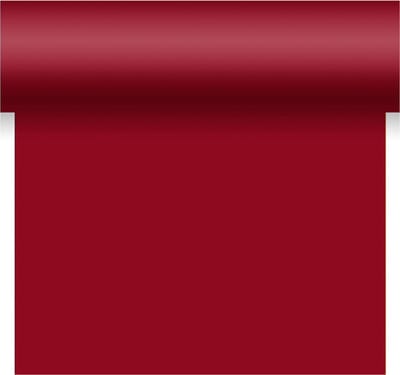 Duni tafelloper - papier - bordeaux rood- 480 x 40 cm - Tafellopers