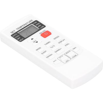 ABS Télécommande de Climatiseur Accessoire de Remplacement Adapté pour AUX YKRH 102E Blanc white