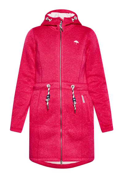 Schmuddelwedda Gebreide fleece jas Dames Framboos Roze Gem