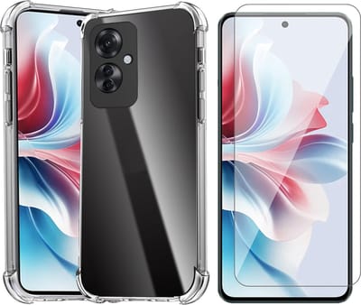 Hoesje geschikt voor Oppo Reno 11F - Screenprotector Glas - Shockproof Transparant