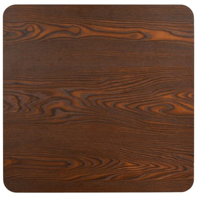 vidaXL - Bistrotafel - 80x80 - cm - MDF - donkerbruin