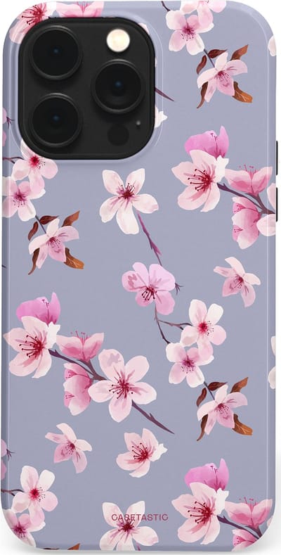 Casetastic Hoesje Geschikt voor Apple iPhone 14 Pro Max Magsafe - Stijlvolle Beschermende Duo-layer Case - Bloemsem Bries