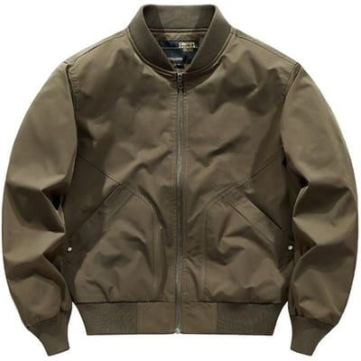 Bomberjack Heren Lente en Herfst Los Grote Maat Heren Baseballjack Dun Amerikaans Casual 4XL koffie