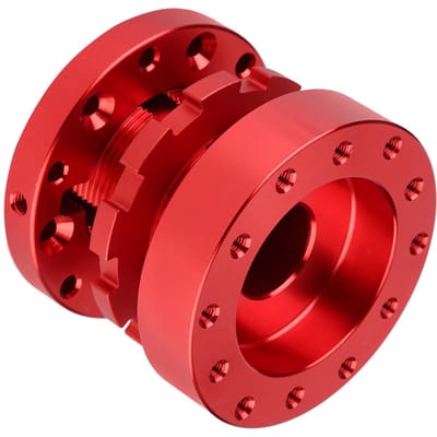 Auto Stuurwiel Naaf Racing Verlengstuk Spacer Adapter Kit Verstelbaar 40mm tot 70mm(Rood) red