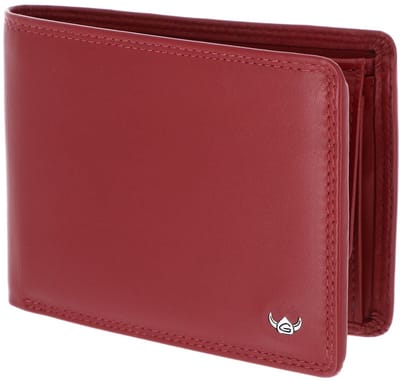 Golden Head Leren portemonnee Polo RFID Protect Scheintasche 1453 Rot donkerrood