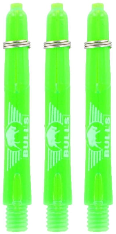 Bull's Nylon Glowlite Green - Dart Shafts Short