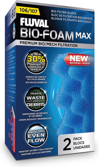 Fluval - Aquarium Filtermateriaal - Vissen - Fl Bio Foam Max 108 6x8x17cm Blauw - 1st
