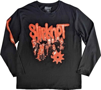 Slipknot - The End So Far Group Photo Tribal S Nonagram Longsleeve shirt - S - Zwart