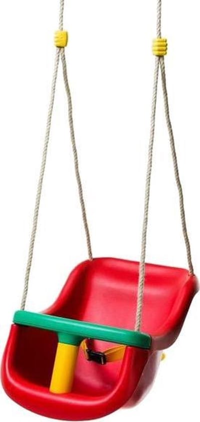 Babyzitje Comfort Rood-Groen-Geel met PH Touwen