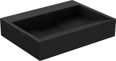 Mexen Ava opzetwastafel van composiet B/O 50 x 38 cm, zwart - 23015070