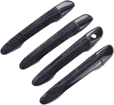 Deurgreep Afdekking - Handgreep Covers - Auto Beschermen - Krasbestendig ABS - 1 Set - Carbonfiber