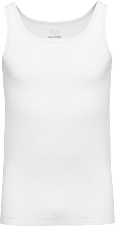Ceceba heren singlet O-hals (1-pack) - wit