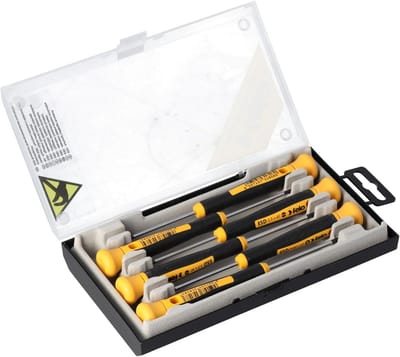 Precisie Schroevendraaiers - Precisie Set - Elektronica Reparatie - ESD Veilig - 6 Stuks - Multicolor