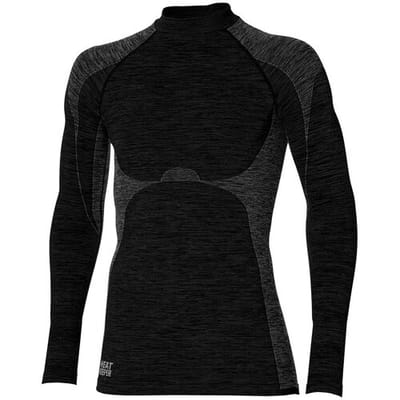 Heatkeeper Thermoshirt Lange Mouw Heren Premium Zwart Melange-M