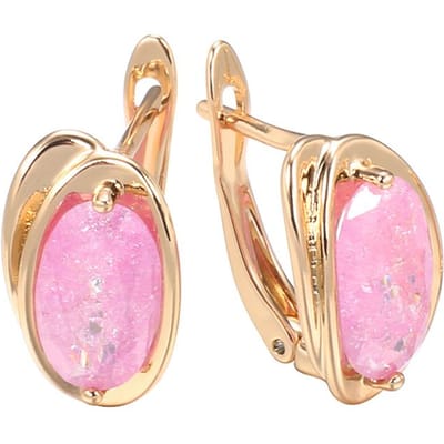 Boucles d'oreilles pendantes de luxe en zircon naturel rouge pour femmes, couleur or rose, boucles d'oreilles tendance, grandes, bijoux fins pour mariage de mariée beige