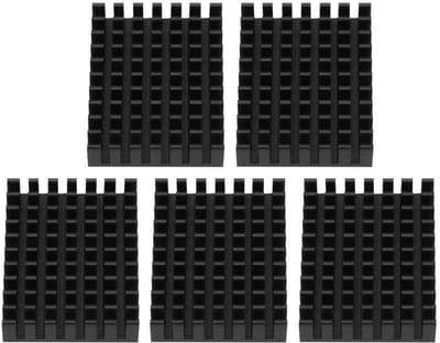 Aluminium Koellichaam - Heatsink Aluminium - Elektronica Koelen - Efficiënte Warmtedissipatie - 40x8x30 mm - Zwart