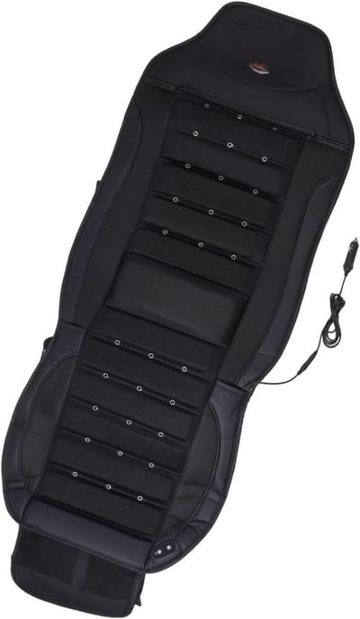 Geventileerd Zitkussen - Autostoel Kussen - Comfortabel Rijden - Stille Ventilatie - Medium - Zwart