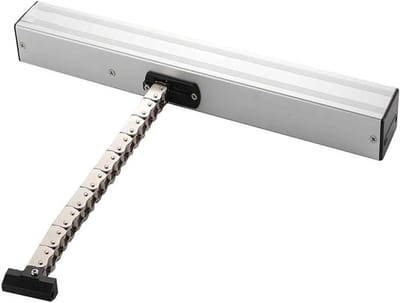 Automatische Raamopener - Elektrische Raambediening - Comfortabel Ventileren - Dubbellaagse Ketting - Tot 1000mm Uitslag - Zilverkleurig