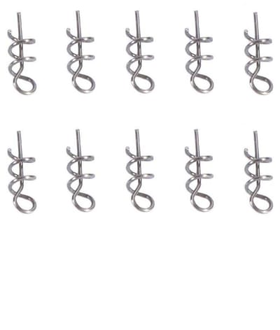 Allecto - Vissen Lokken Pins - Twist Lock Vishaak - Flexibel en sterk - 100 stks - Perfect voor buitenvissen - Geschikt voor zacht aas - Ideaal voo...