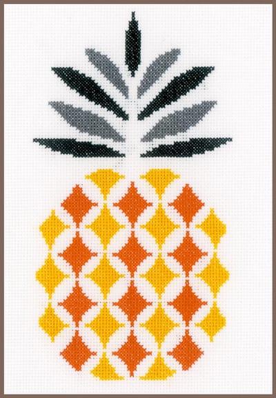 Vervaco - Telpakket kit - Ananas - PN-0156112 - Borduren - Borduurpakket - Borduurpakket volwassenen