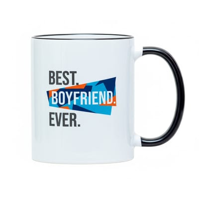 Best Boyfriend Ever Mok – Romantisch Cadeau Koffiemok voor Hem – 330 ml Keramische Mok