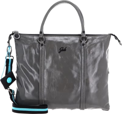 Gabs Leren Schoudertas G3 Plus TG Glass Tube Black Shoulder Bag Basalto Grijs