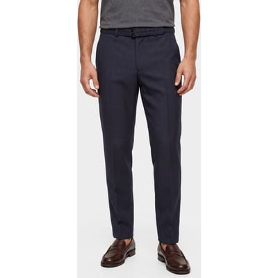 The Kooples Suit Trousers With Belt Navy Größe: 44 | Maßgeschneiderte Hosen Outlet | Herren | Blau