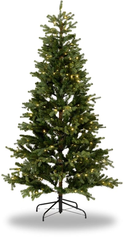 Kunstkerstboom met led lampjes Luxe 180 cm - 1565 tips - Scharniersysteem - Groen Premium Design