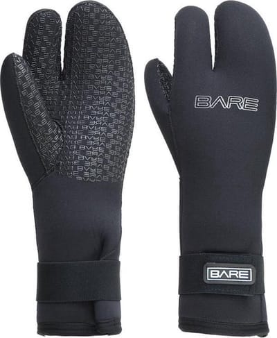 Bare 7mm Three-Finger Handschoen maat L