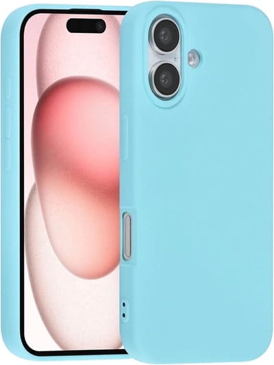 Multimedia & Accessoires Siliconen TPU Back Cover Case Hoesje geschikt voor Apple iPhone 16 – Blauw – Zachte Plastic – Soft Case