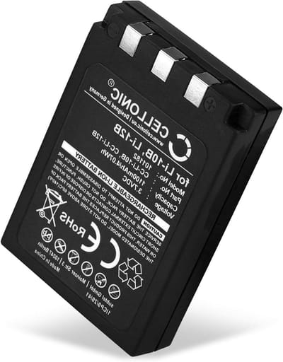 Camera Batterij - Accu Vervangend - Stroom Voor Camera - Lithium-Ion Technologie - 1100mAh - Zwart