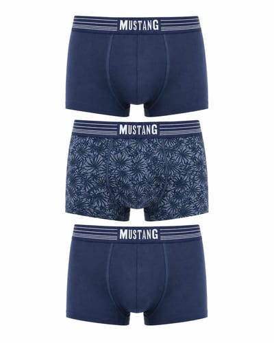 Mustang - 3 pack - Boxershorts - Print/Navy - S