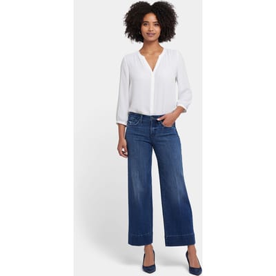 Teresa Wijde Pijpen Enkellange Jeans | Maanlicht