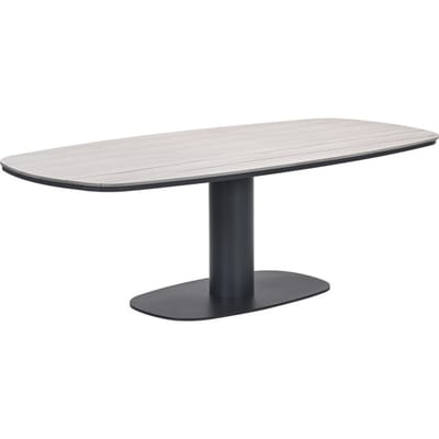 Garden Impressions Newton drum dining tuintafel 230x110 cm carbon black