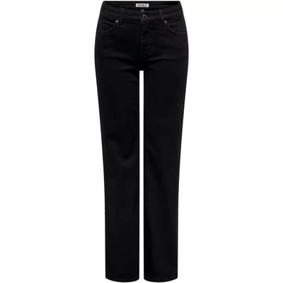 Only Onlblush mid straight dnm rea2343 n black denim